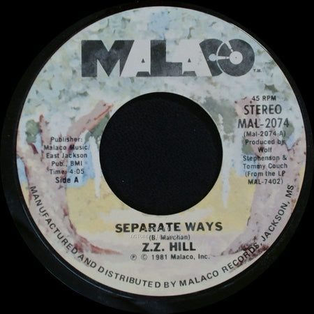 Z.Z. Hill - Separate Ways / Chained To Your Love side A