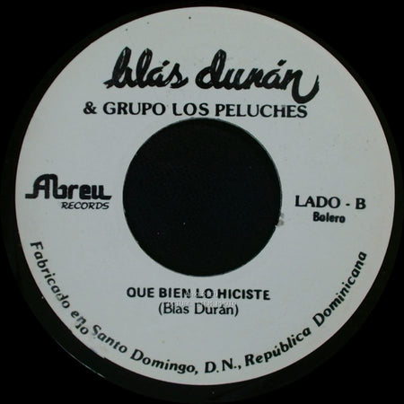 Blas Durán & Grupo Los Peluches - Salon De Belleza / Que Bien Lo Hiciste side B