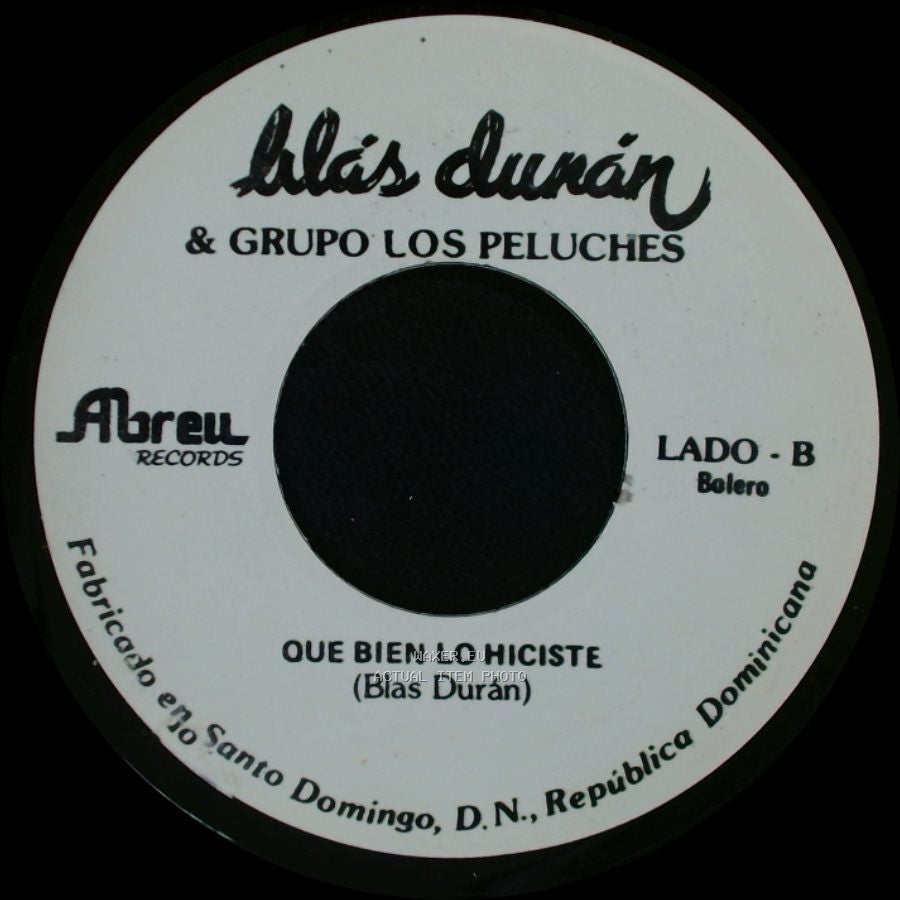 Blas Durán & Grupo Los Peluches - Salon De Belleza / Que Bien Lo Hiciste side B