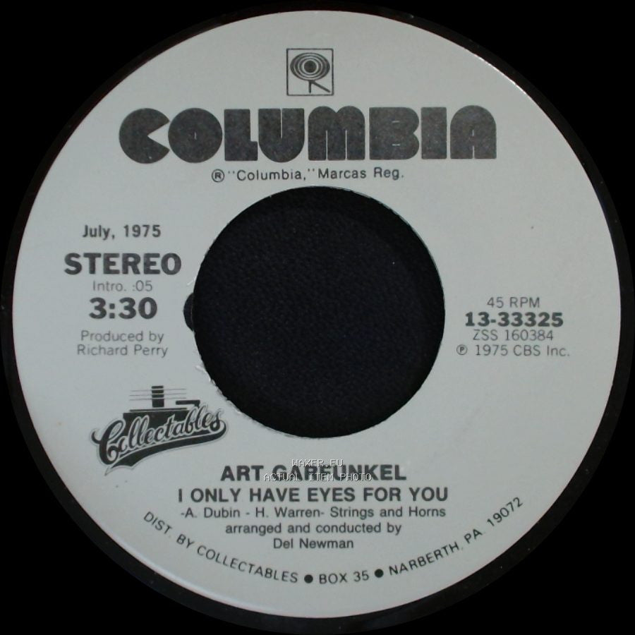 Art Garfunkel - Second Avenue / I Only Have Eyes For You side B