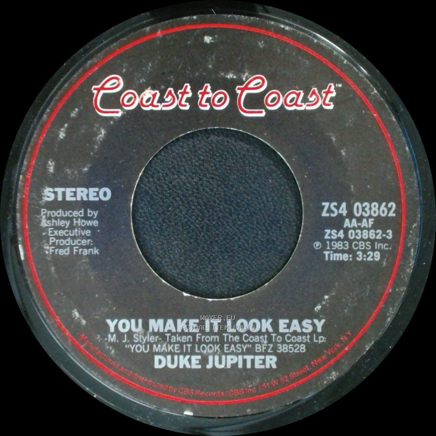Duke Jupiter - You Make It Look Easy / Cut It Loose side A