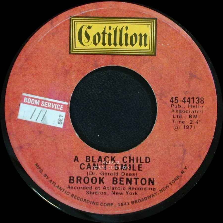 Brook Benton - A Black Child Can't Smile / If You Think God Is Dead side A