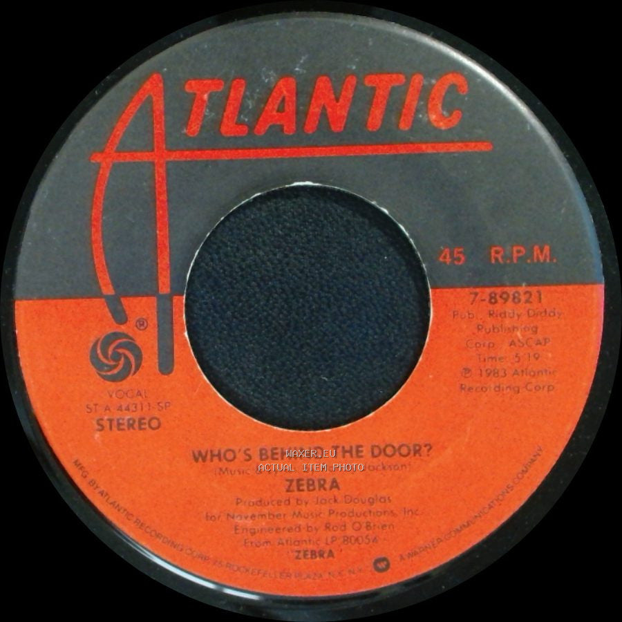 Zebra - As I Said Before / Who's Behind The Door? side B