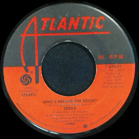 Zebra - As I Said Before / Who's Behind The Door? side B