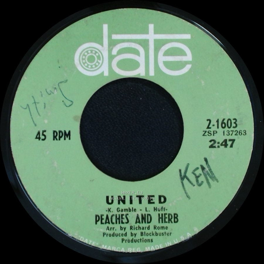 Peaches And Herb - United / Thank You side A