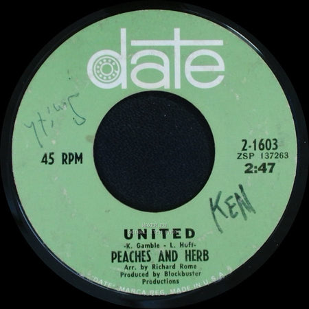 Peaches And Herb - United / Thank You side A