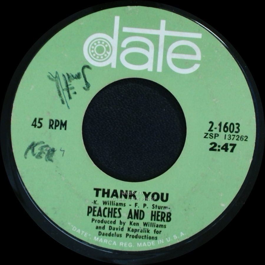 Peaches And Herb - United / Thank You side B