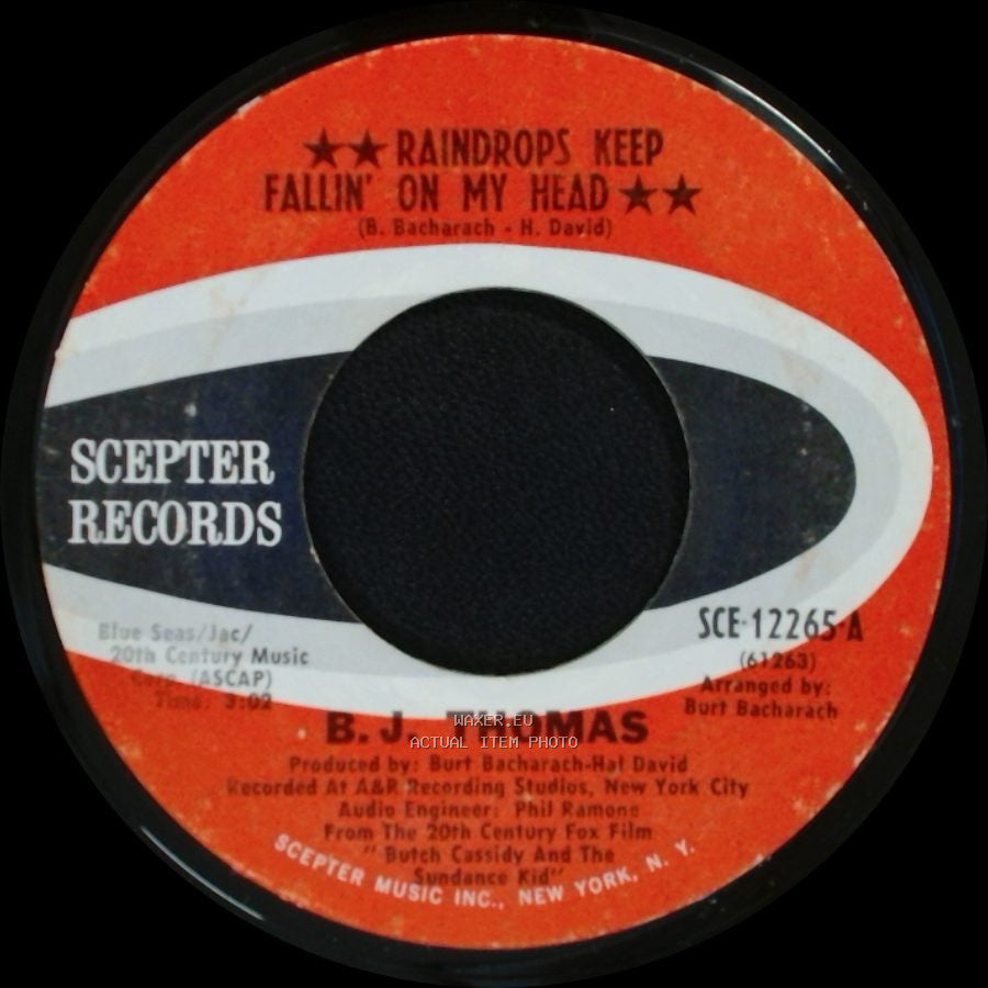 B. J. Thomas - Never Had It So Good / Raindrops Keep Fallin' On My Head side B