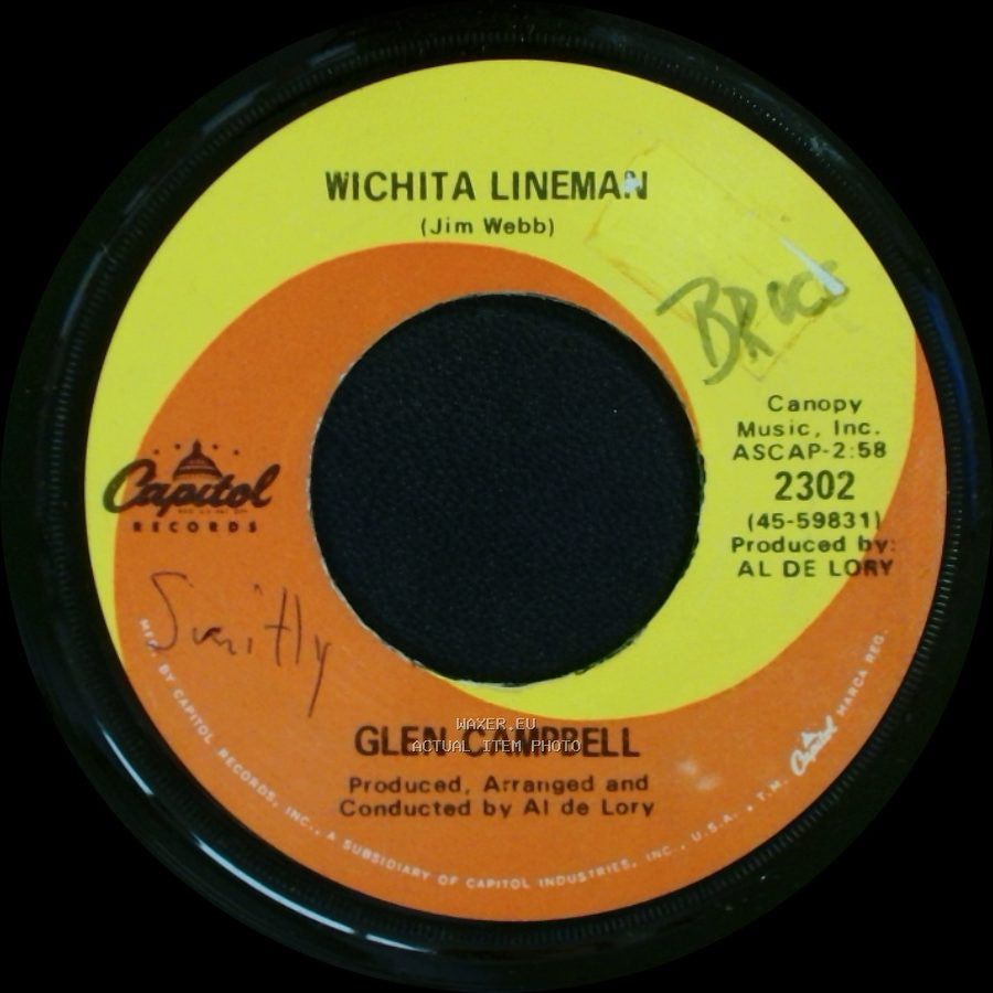 Glen Campbell - Wichita Lineman / Fate Of Man side A