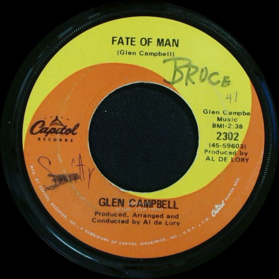 Glen Campbell - Wichita Lineman / Fate Of Man side B