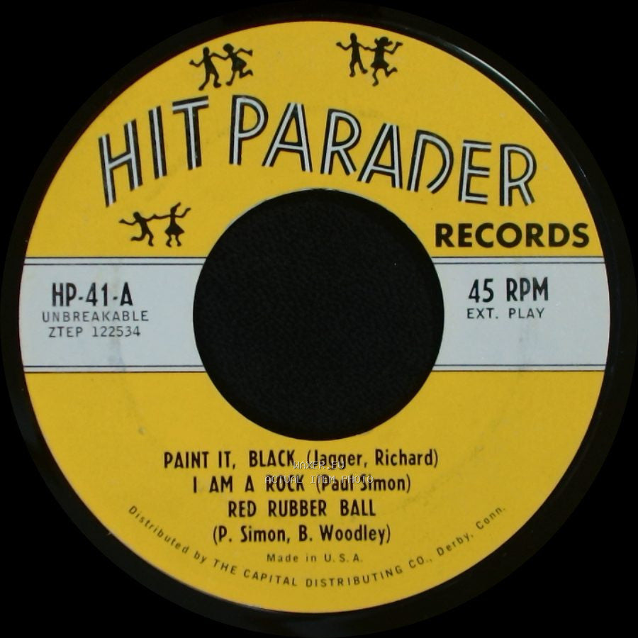 Unknown Artist - Paint It, Black / I Am A Rock / Red Rubber Ball / Unknown Title B side A