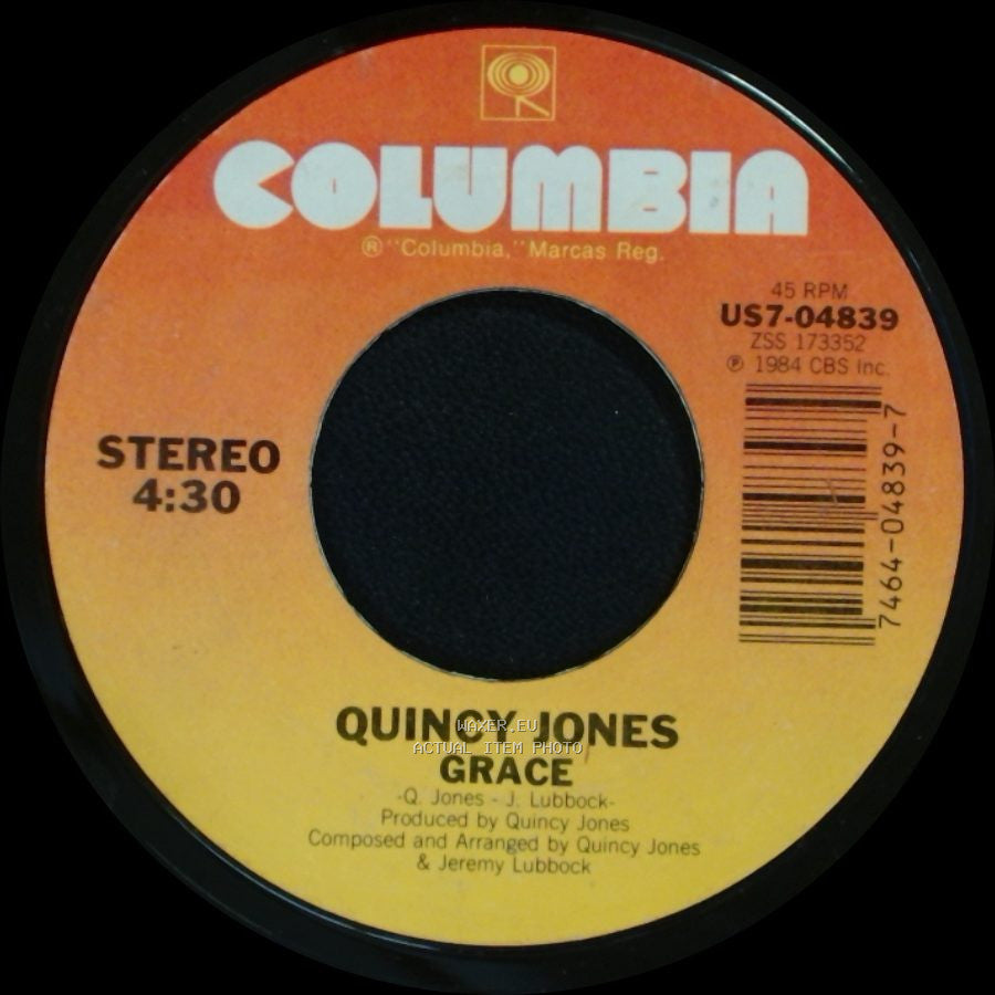 Quincy Jones / Usa For Africa - Grace / We Are The World side A