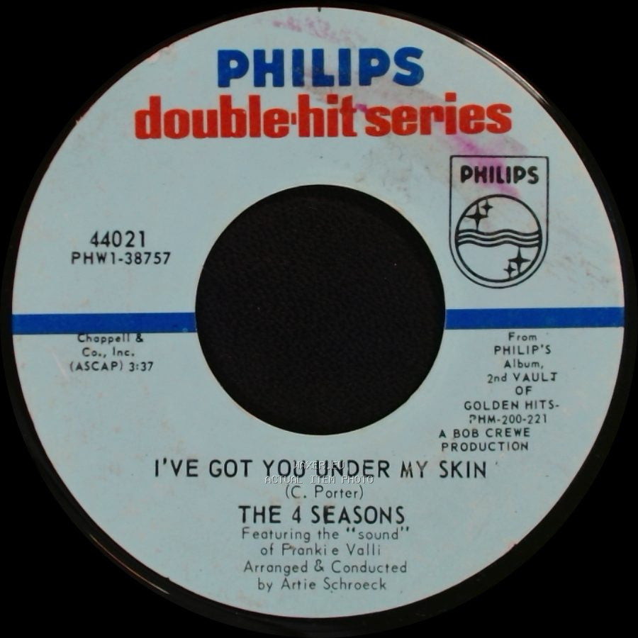 The 4 Seasons - Bye, Bye, Baby (Baby, Goodbye) / I've Got You Under My Skin side B