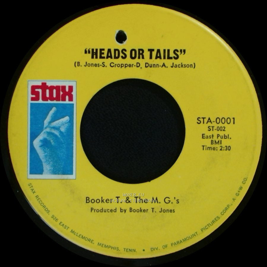 Booker T. & The M. G.'s - Heads Or Tails / Soul-Limbo side A