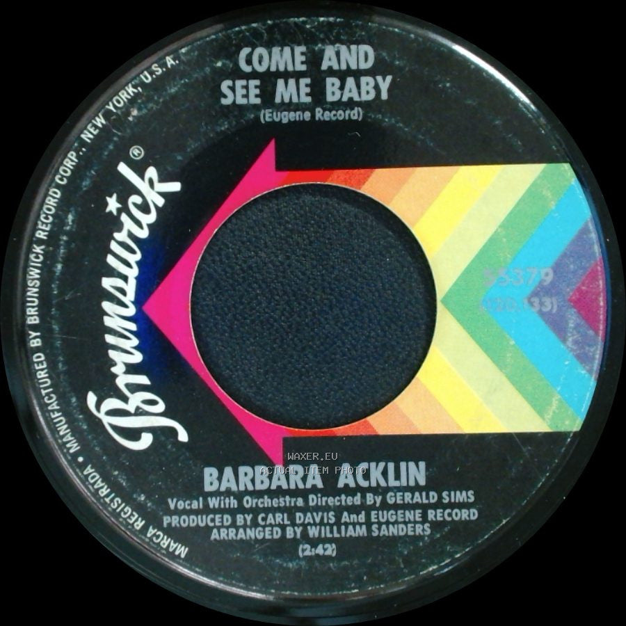 Barbara Acklin - Love Makes A Woman / Come And See Me Baby side B