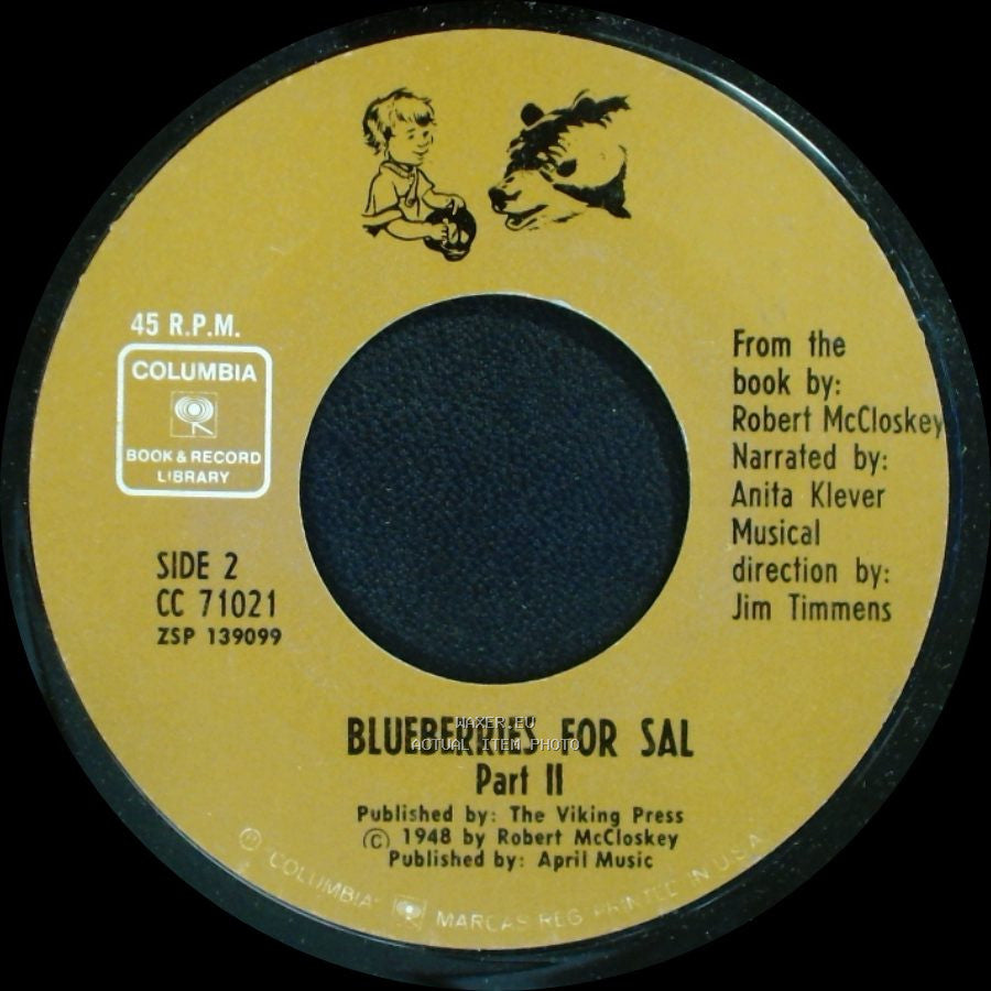 Unknown Artist - Blueberries For Sal Part I / Blueberries For Sal Part Ii side B