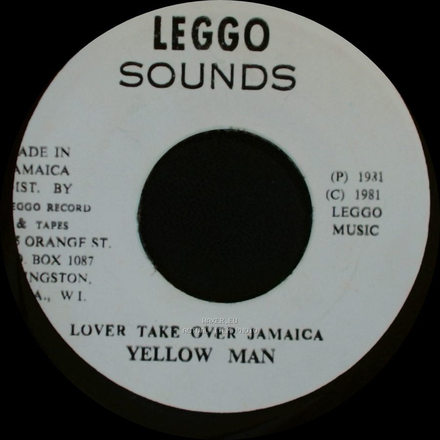 Yellow Man - Lover Take Over Jamaica / Version side A