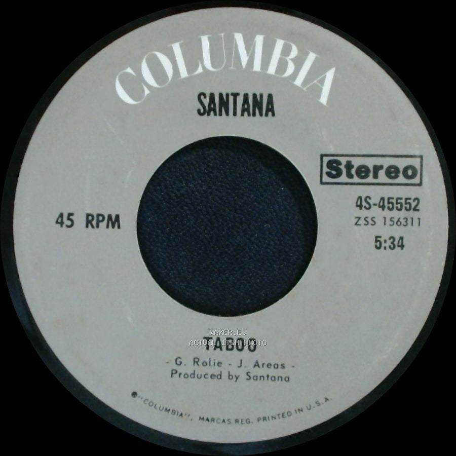 Santana - No One To Depend On / Taboo side B