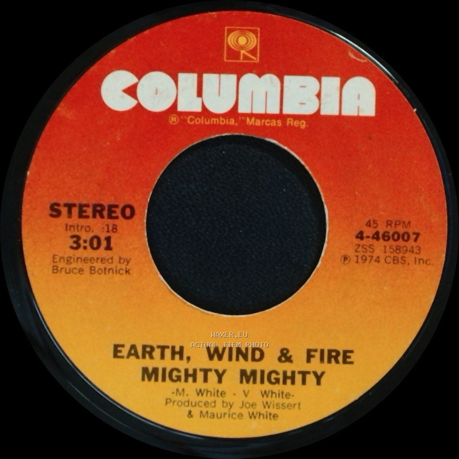 Earth, Wind & Fire - Mighty Mighty / Drum Song side A