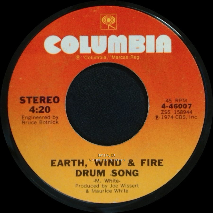 Earth, Wind & Fire - Mighty Mighty / Drum Song side B