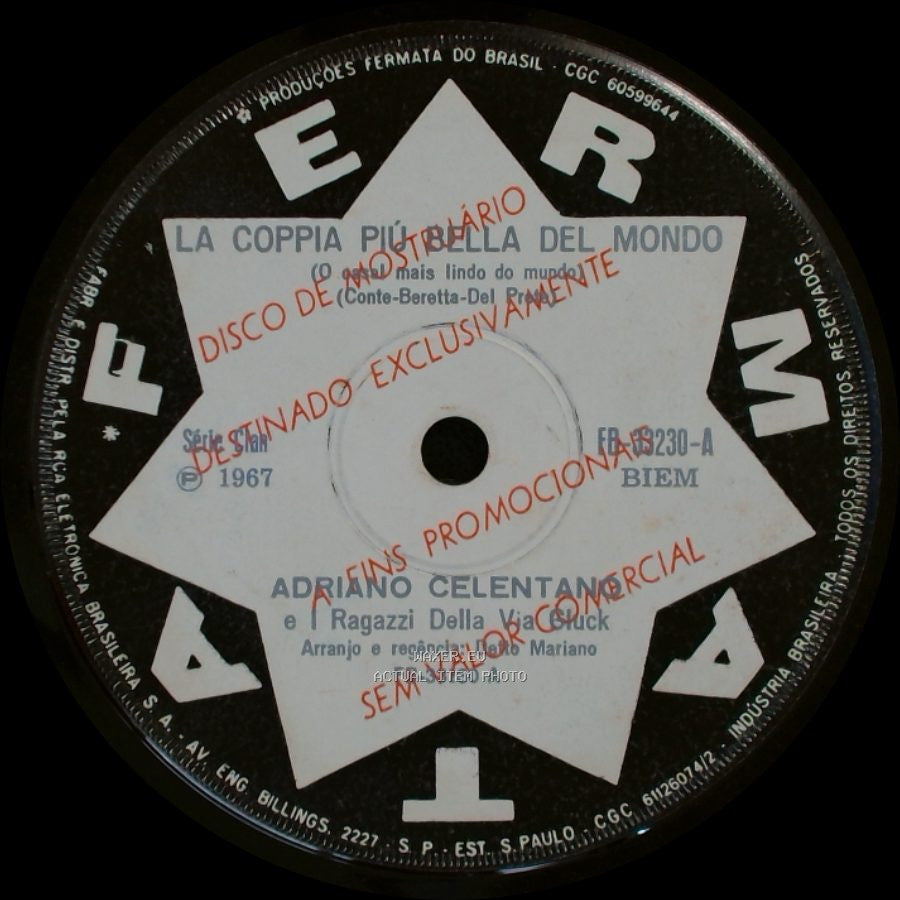 Adriano Celentano E I Ragazzi Della Via Gluck - Torno Su I Miei Passi / La Coppia Piu Bella Del Mondo side B