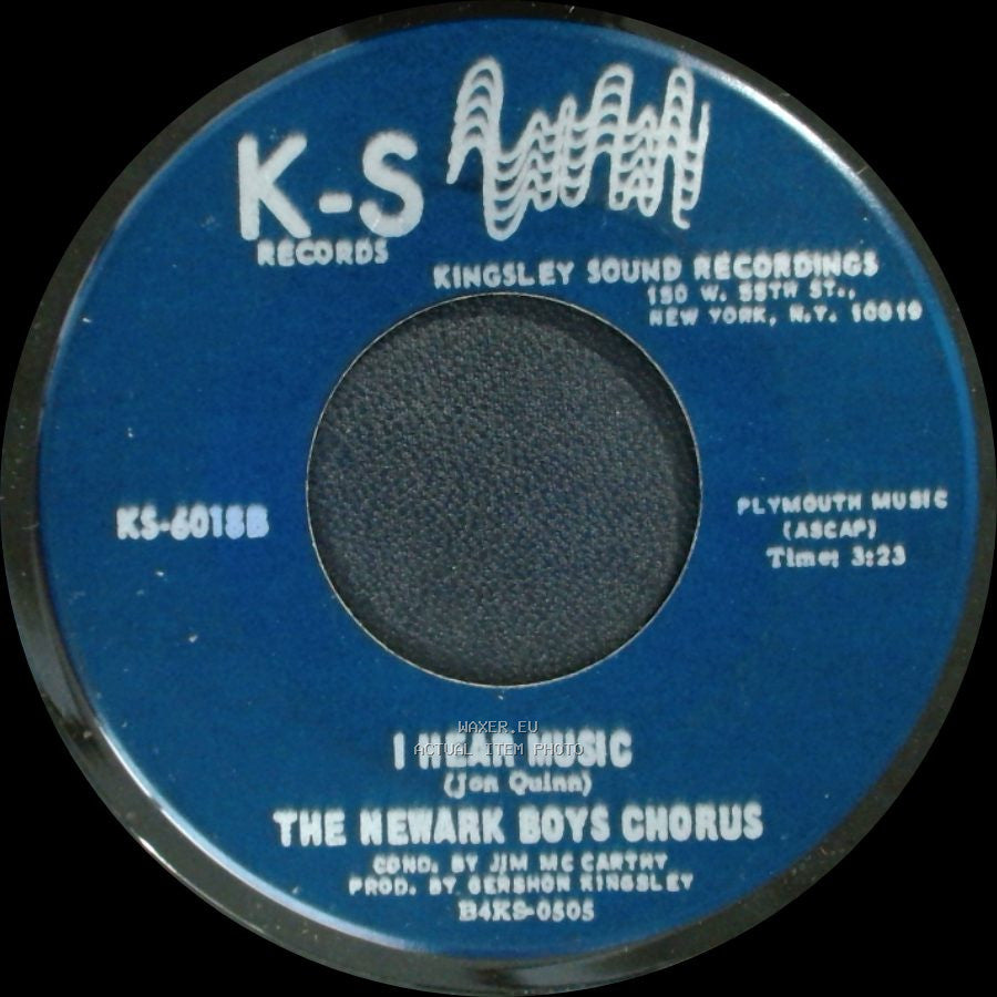The Newark Boys Chorus - The World Keeps Rolling On / I Hear Music side B