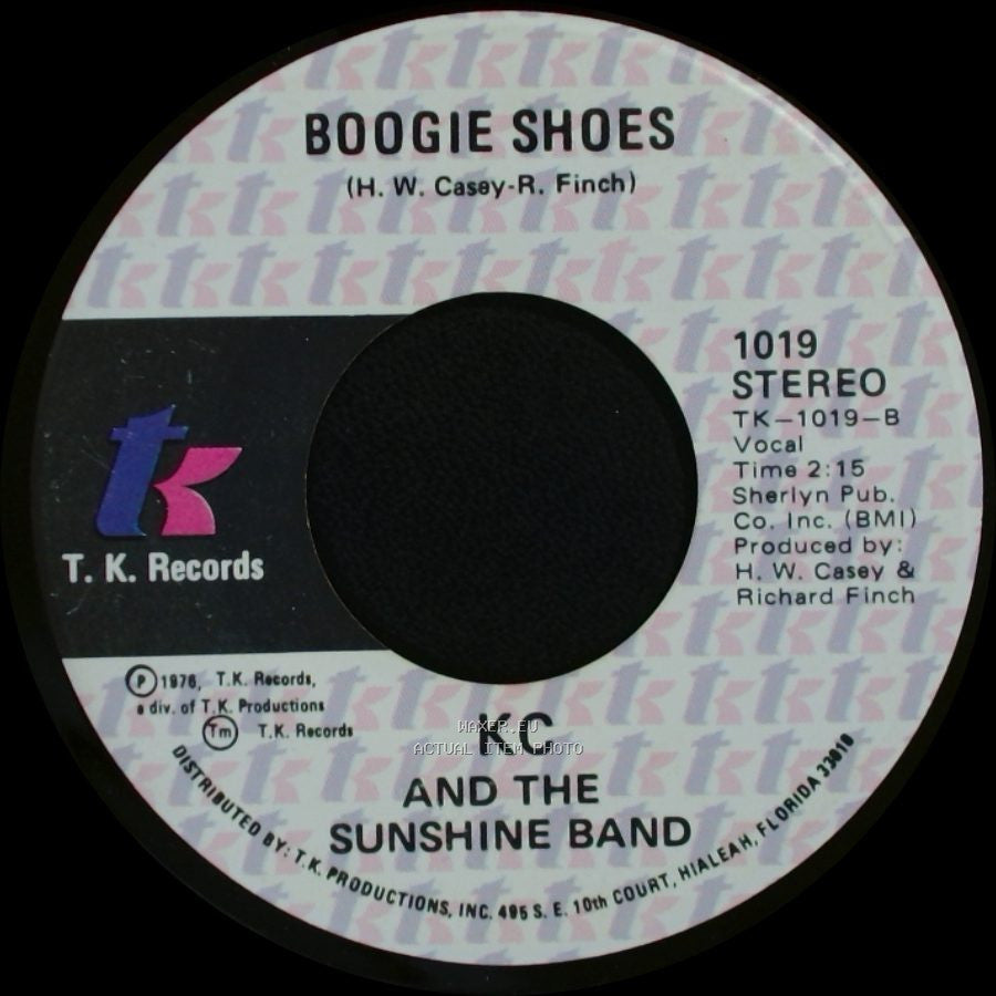 Kc And The Sunshine Band - Boogie Shoes / (Shake, Shake, Shake) Shake Your Booty side A