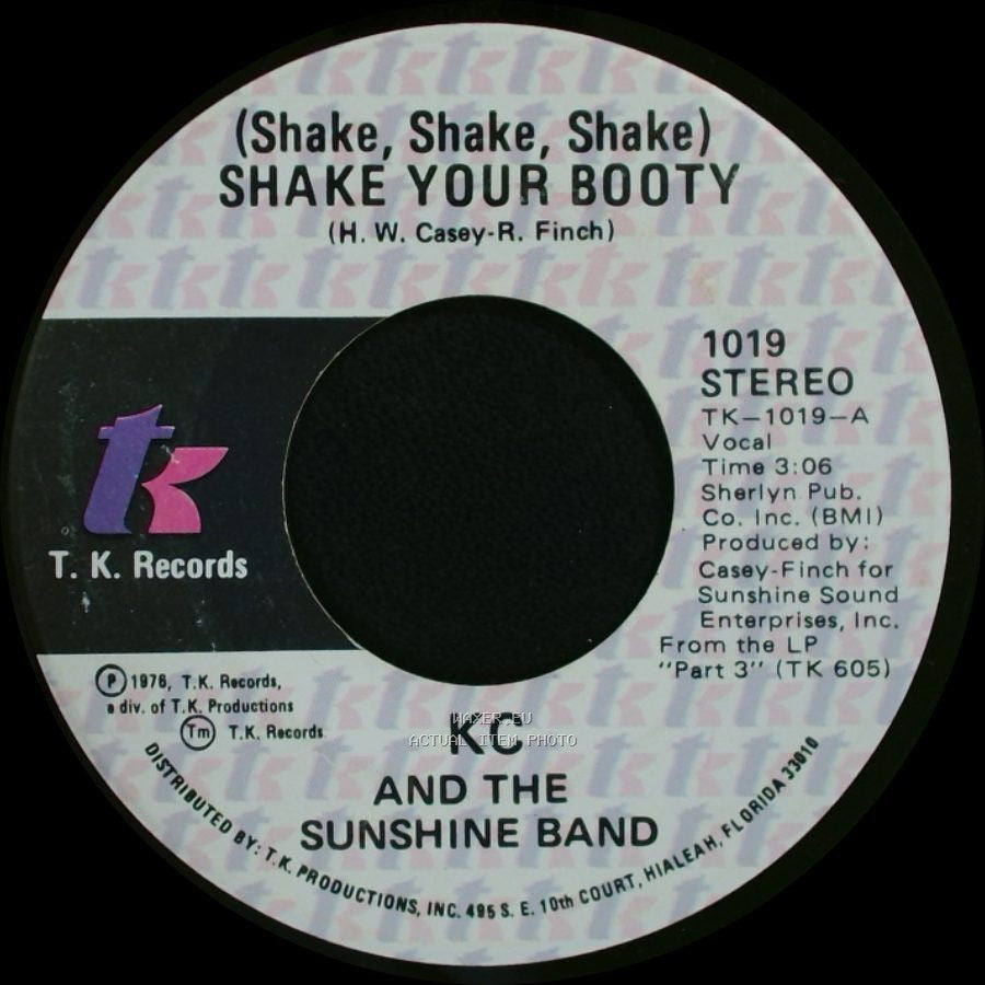 Kc And The Sunshine Band - Boogie Shoes / (Shake, Shake, Shake) Shake Your Booty side B