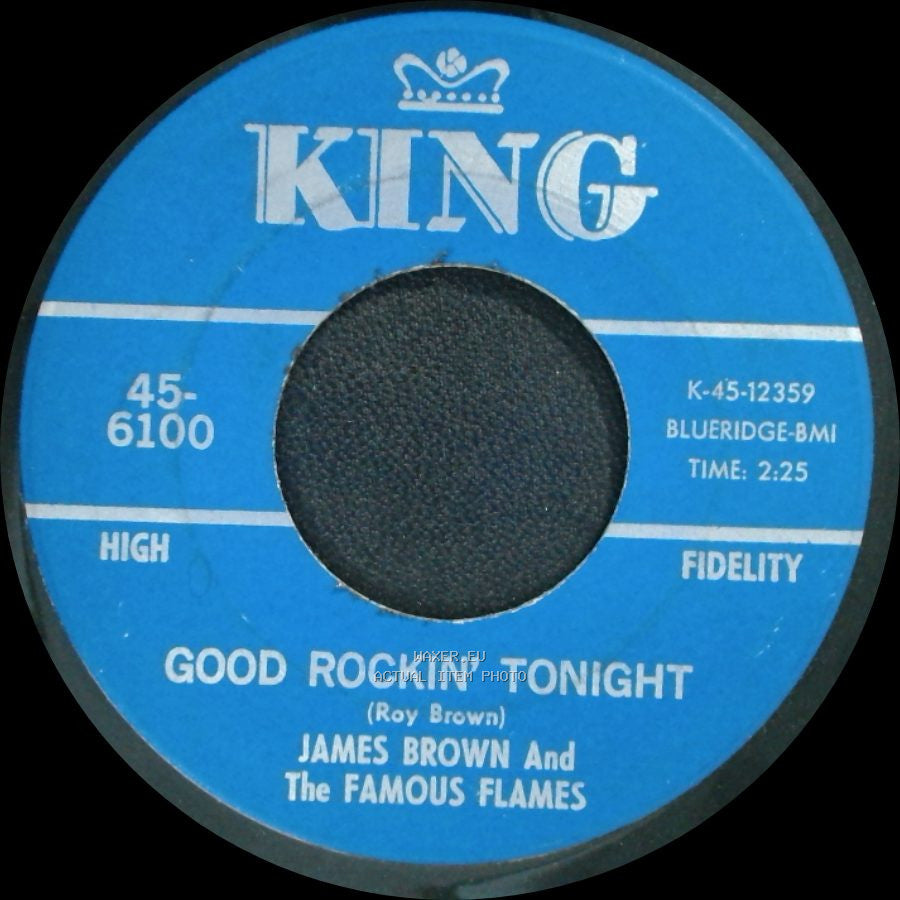 James Brown And The Famous Flames - Let Yourself Go / Good Rockin' Tonight side B