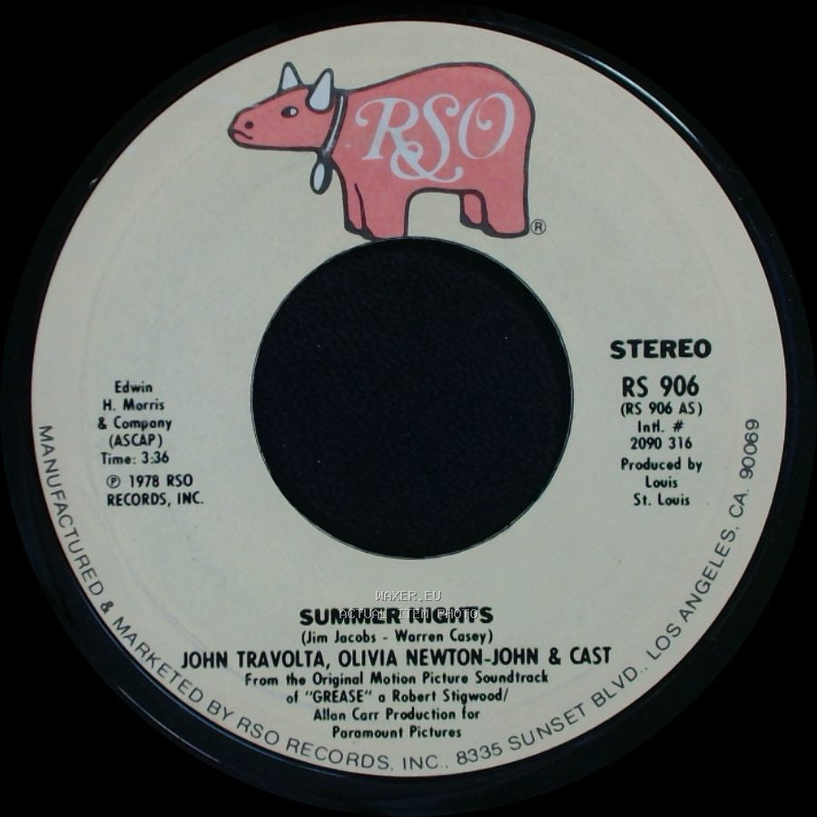 John Travolta, Olivia Newton-John & Cast / Louis St. Louis - Summer Nights / Rock 'n' Roll Party Queen side A