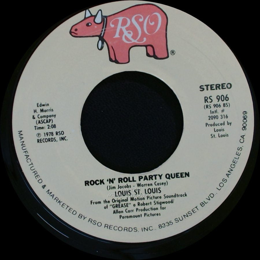 John Travolta, Olivia Newton-John & Cast / Louis St. Louis - Summer Nights / Rock 'n' Roll Party Queen side B