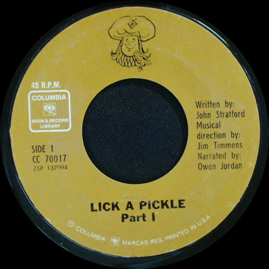 Unknown Artist - Lick A Pickle Part I / Lick A Pickle Part Ii side A