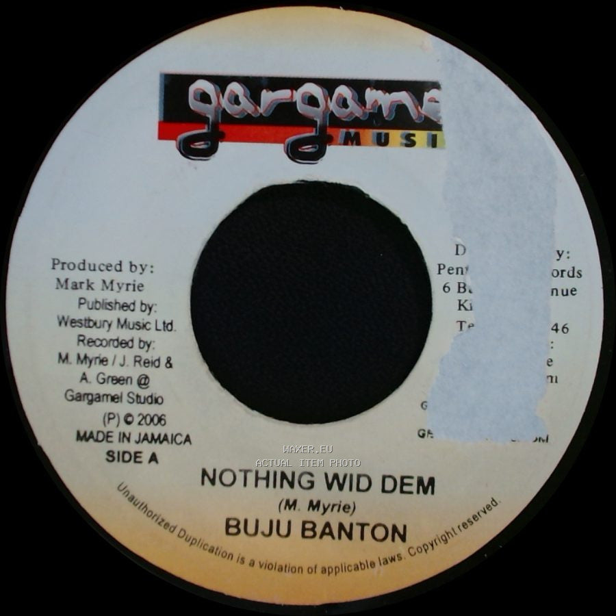 Buju Banton / Austin Green / Jermaine Reid / Craig S. Marsh - Nothing Wid Dem / Watt side A