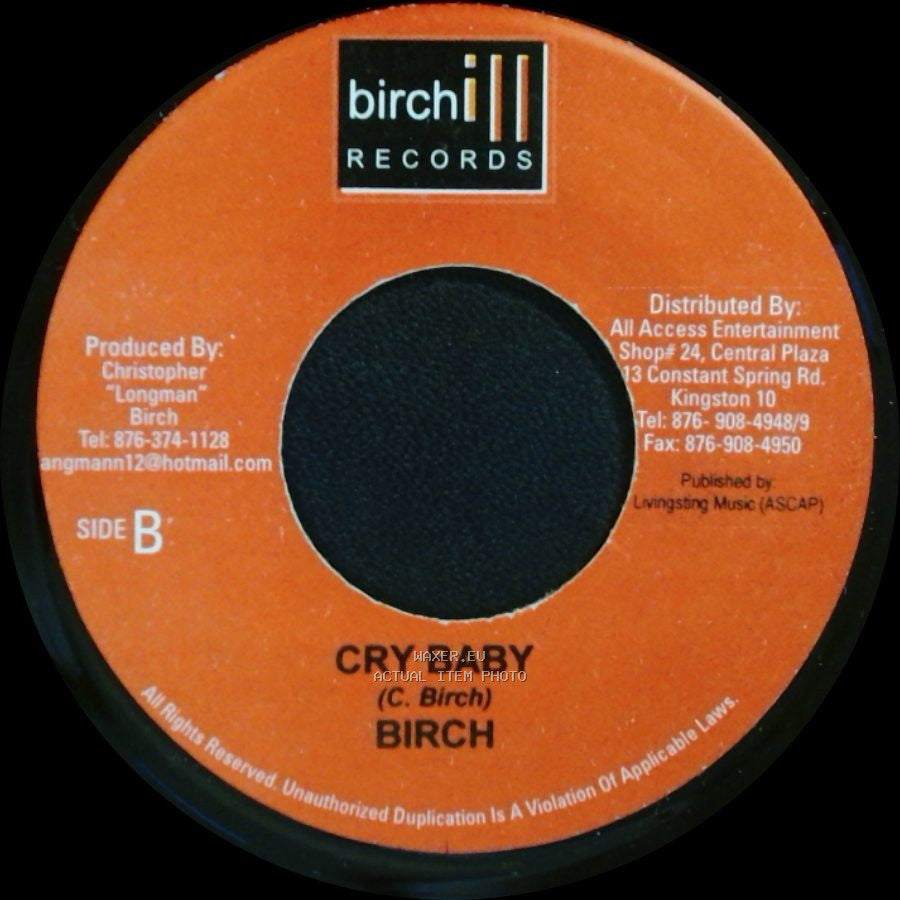 Buju Banton / Birch - All By Myself / Cry Baby side B