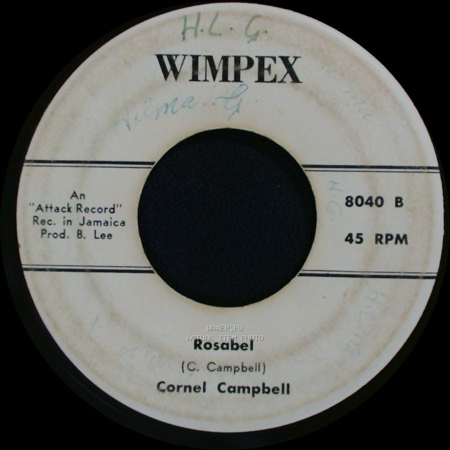 Cornel Campbell / Billy Gentiles - Rosabel / Take The Rod From Off Our Backs side A