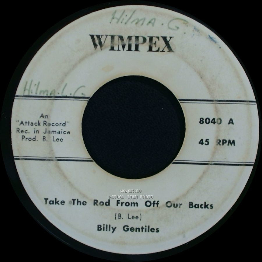 Cornel Campbell / Billy Gentiles - Rosabel / Take The Rod From Off Our Backs side B