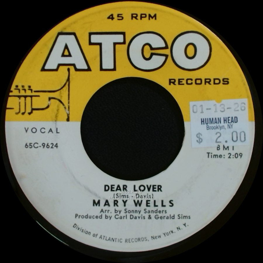 Mary Wells - Dear Lover / Can't You See (You're Losing Me) side A