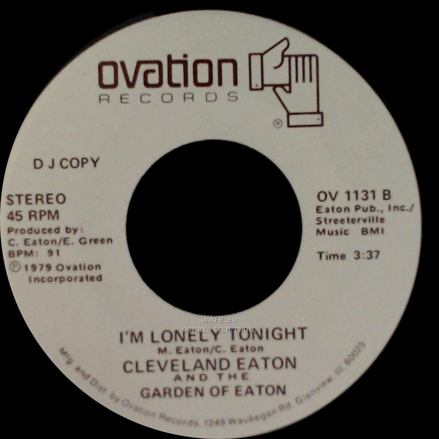 Cleveland Eaton And The Garden Of Eaton - Get Off / I'm Lonely Tonight side B