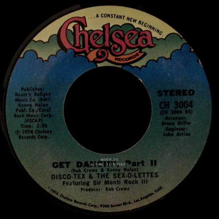 Disco-Tex & The Sex-O-Lettes / Disco-Tex & The Sex-O-Lettes Featuring Sir Monti Rock Iii - Get Dancin' / Get Dancin', Part Ii side B