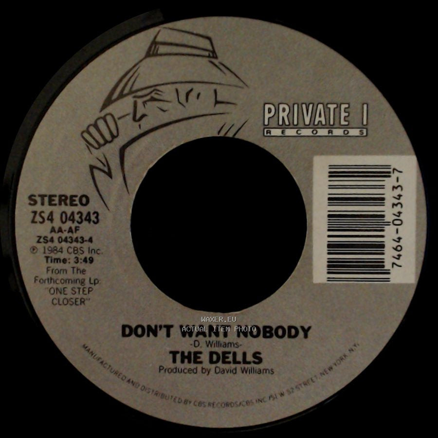 The Dells - Don't Want Nobody / You Just Can't Walk Away side A