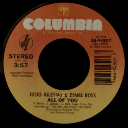 Julio Iglesias & Diana Ross / Julio Iglesias - All Of You / The Last Time side A