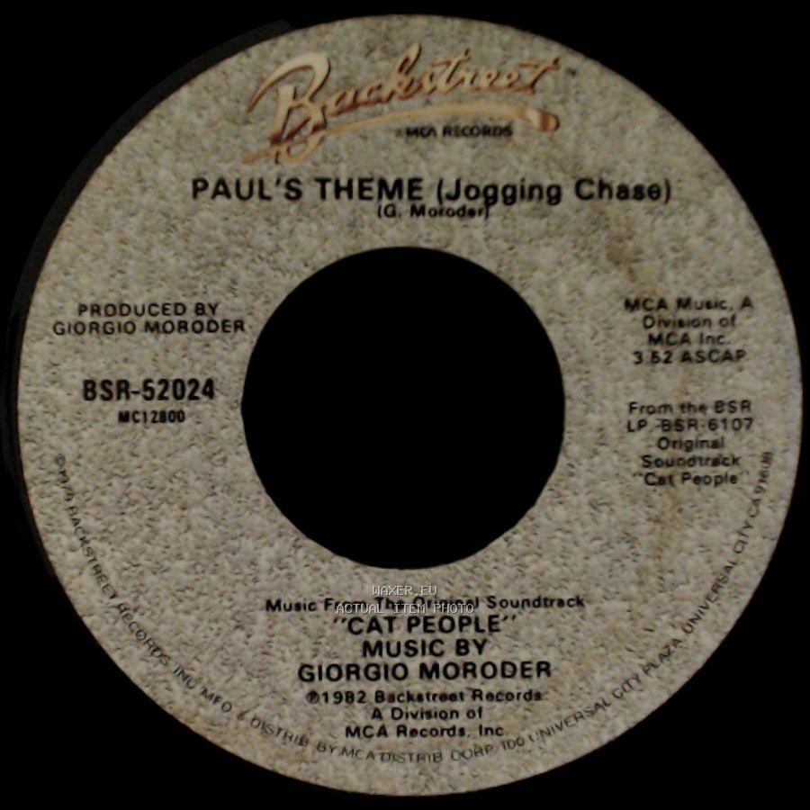 David Bowie / Giorgio Moroder - Cat People (Putting Out Fire) / Paul's Theme (Jogging Chase) side B