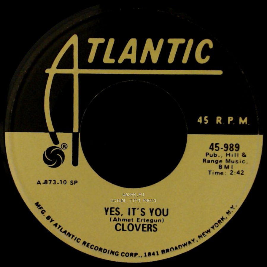 Clovers - Crawlin' / Yes, It's You side B