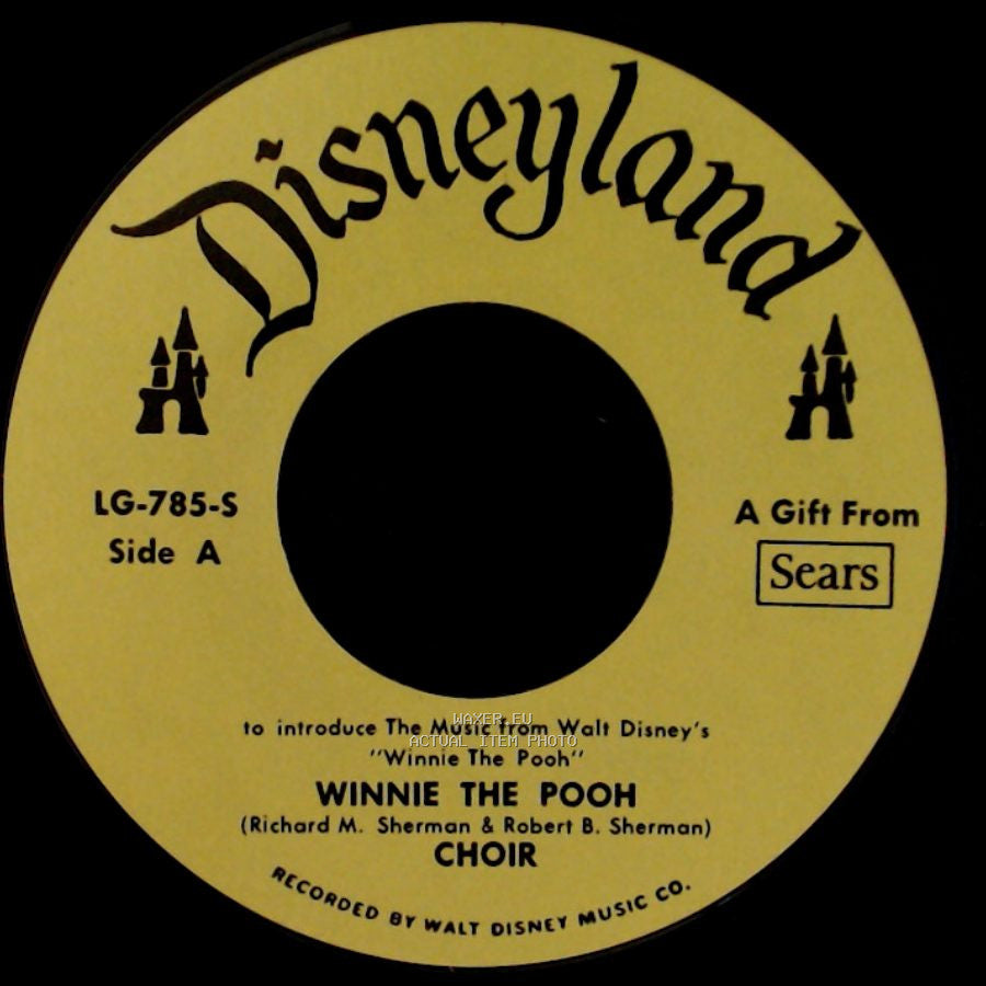 Choir / Sterling Holloway - Winnie The Pooh / Little Black Rain Cloud side A