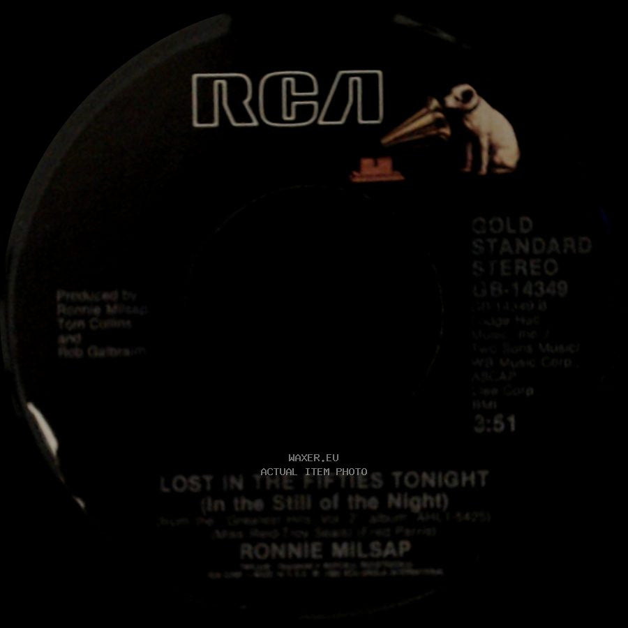 Ronnie Milsap - Lost In The Fifties Tonight (In The Still Of The Night) / She Keeps The Home Fires Burning side A