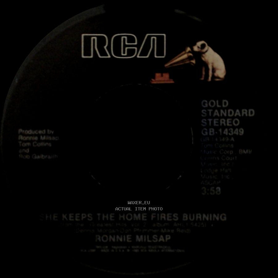 Ronnie Milsap - Lost In The Fifties Tonight (In The Still Of The Night) / She Keeps The Home Fires Burning side B