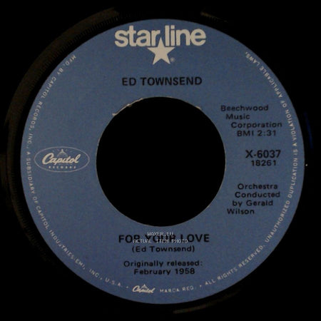 Ed Townsend - For Your Love / Over And Over Again side A