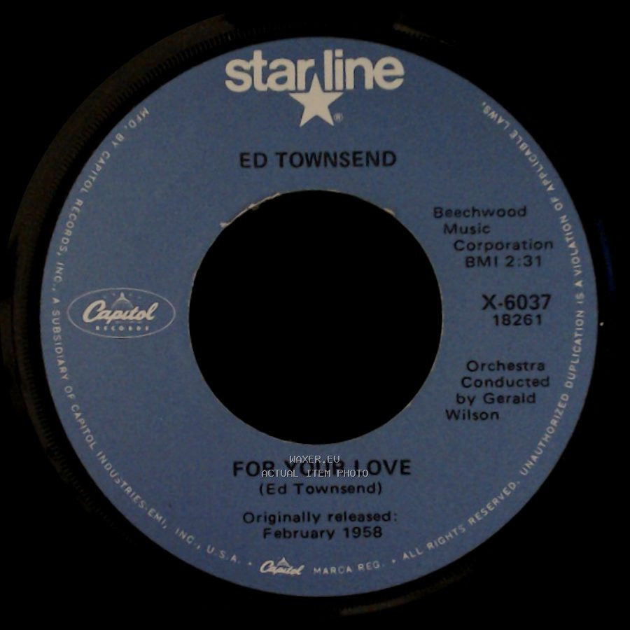 Ed Townsend - For Your Love / Over And Over Again side A