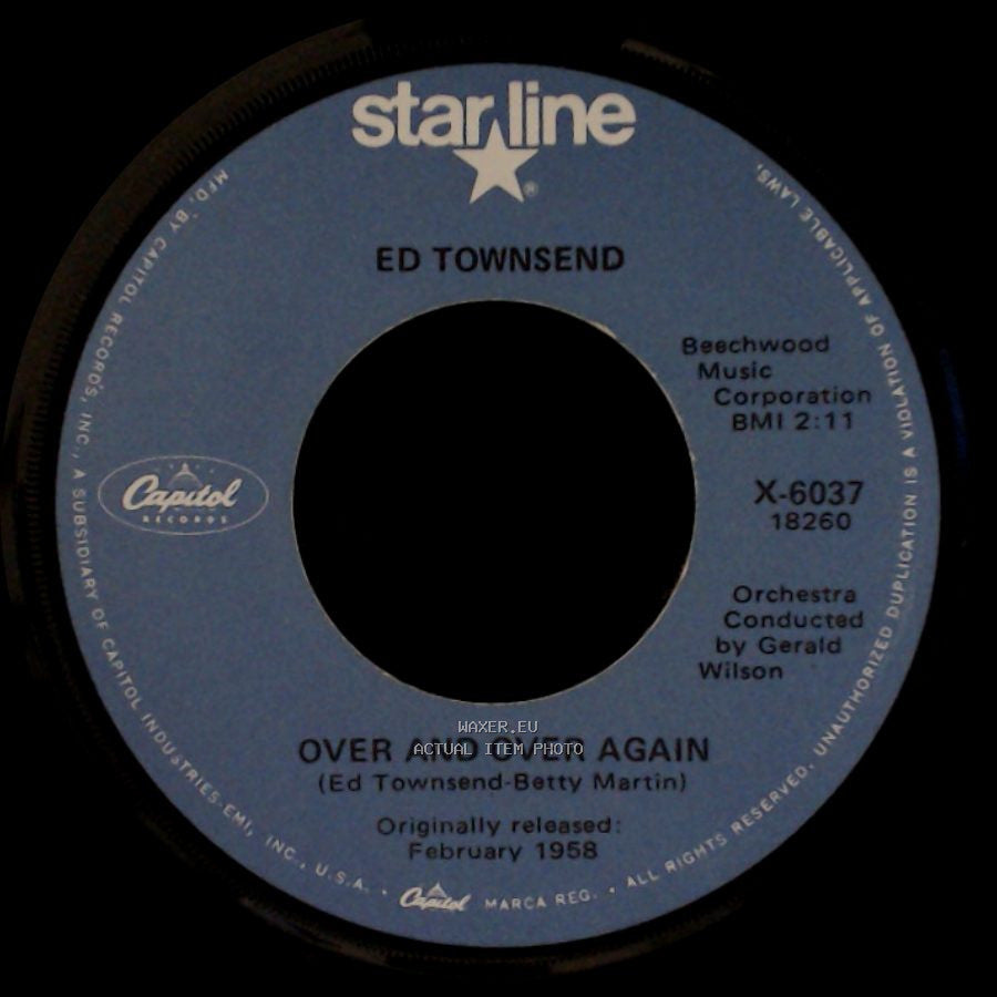 Ed Townsend - For Your Love / Over And Over Again side B