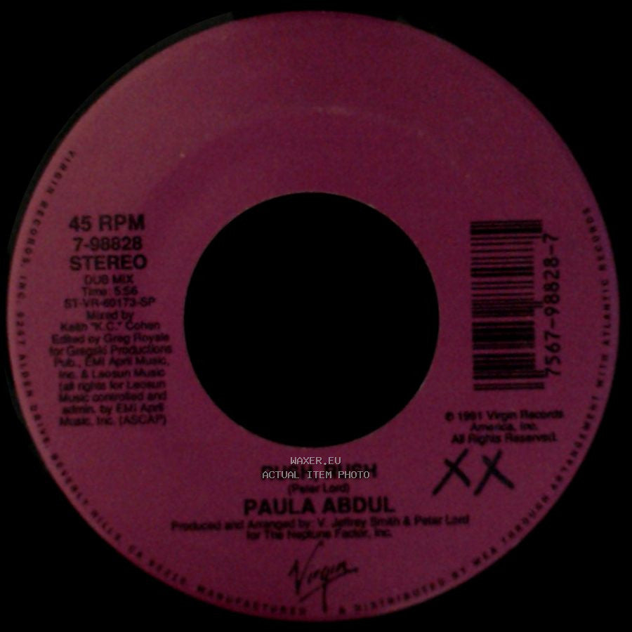 Paula Abdul - Rush, Rush / Rush, Rush side A